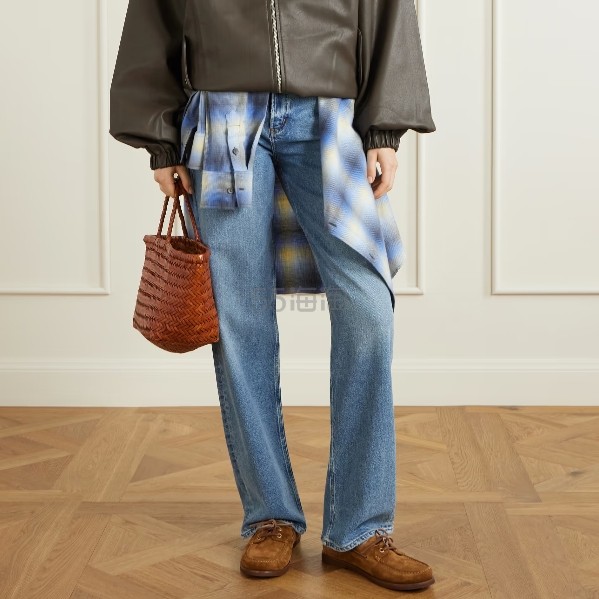 AGOLDE Ren 高腰直筒牛仔裤