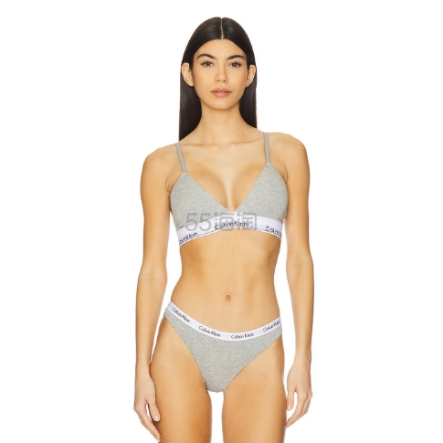 含税直邮！Calvin Klein 灰色三角杯内衣