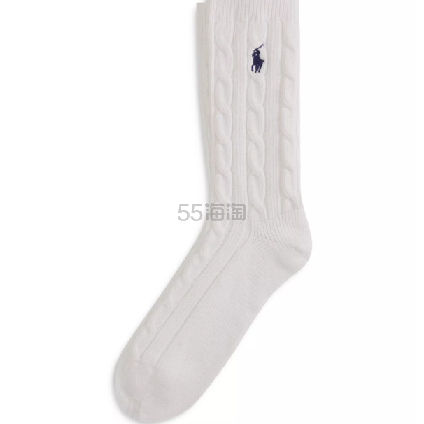 Polo Ralph Lauren 拉夫劳伦小马标绞花袜子