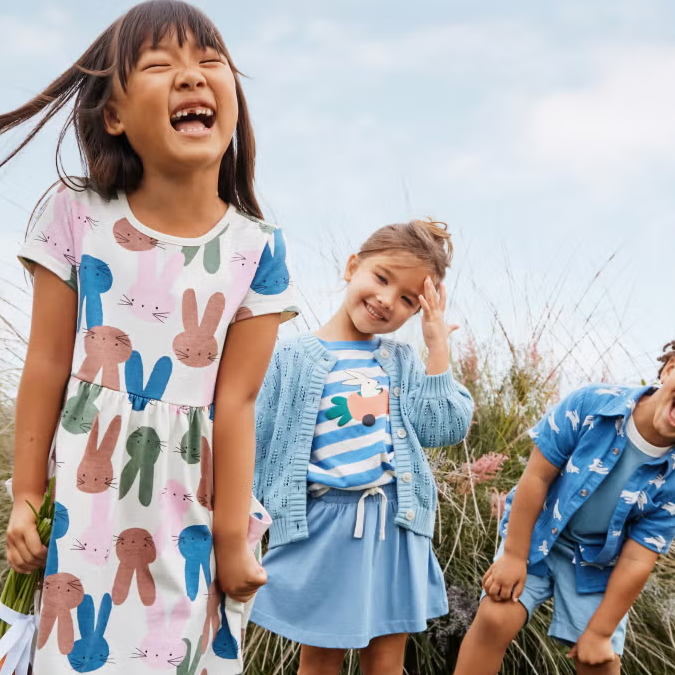 Hanna Andersson：百款童装春季上新 长袖印花T恤$21