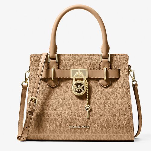 Michael Kors Hamilton 小号老花手提包