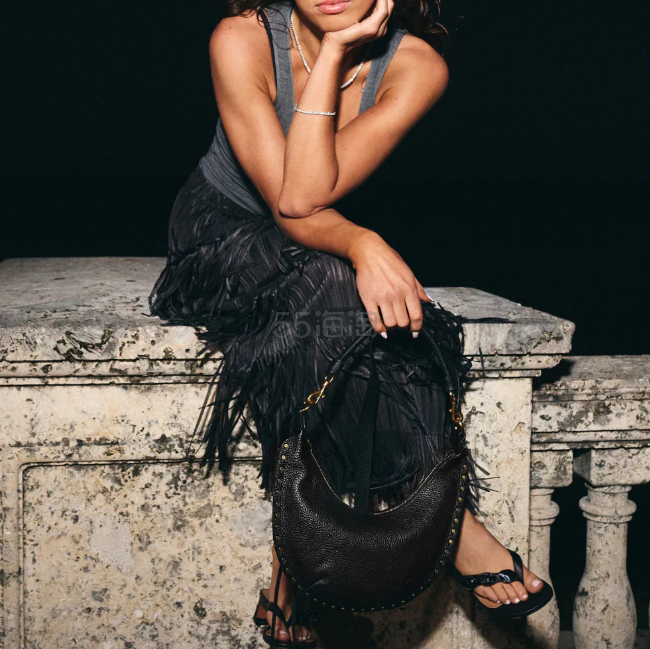 上新！Rebecca Minkoff Darren 小号新月形斜挎包