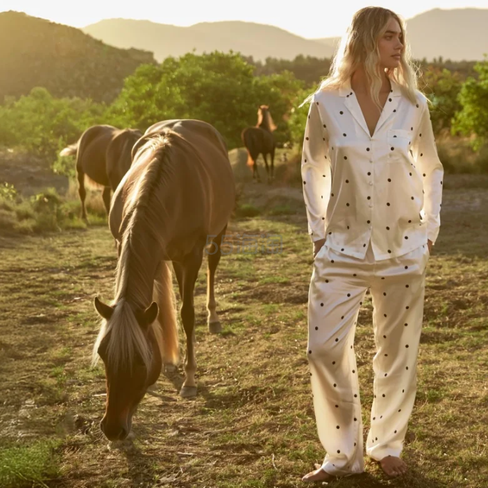 上新！Dore & Rose 长款优质真丝睡衣套装