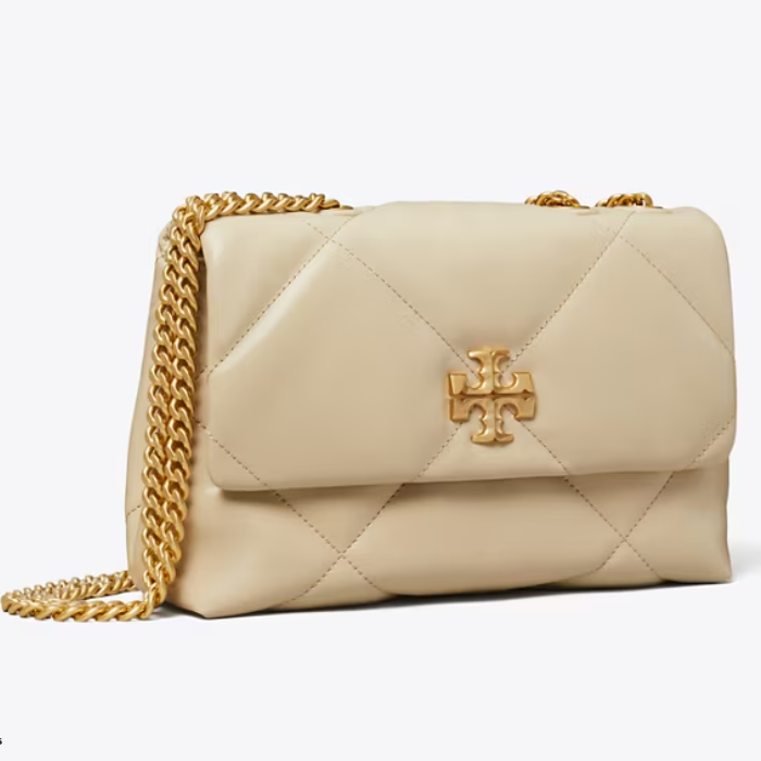 满$500享额外7折！Tory Burch 汤丽柏琦 Kira 小号浅米色云朵包