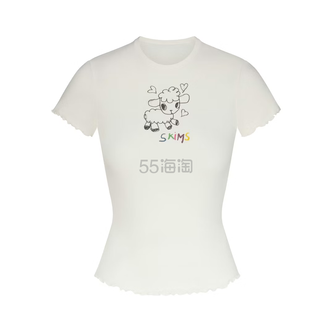 SKIMS 小羊印花T恤