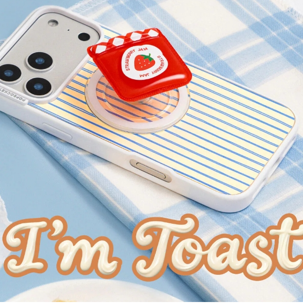 Popsockets 泡泡骚：黄油吐司早餐系列手机配饰上新