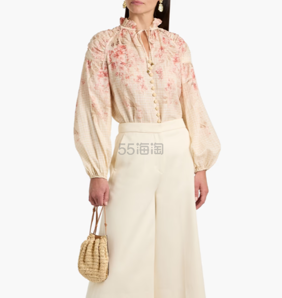 ZIMMERMANN 印花苎麻上衣