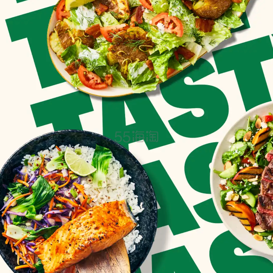 HelloFresh：首单4.5折 + 首箱免运费，接下来51周享8.5折