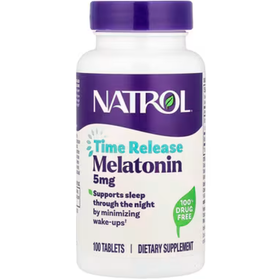 Natrol 褪黑荷尔蒙 缓释 5 毫克 100 片
