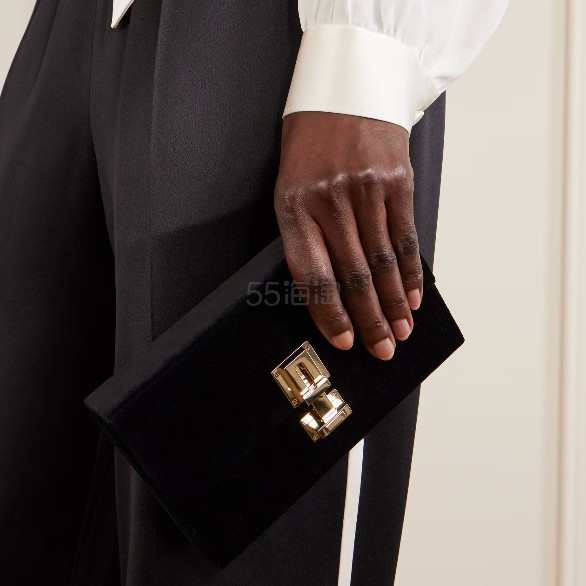 TOM FORD 汤姆福特天鹅绒手拿包