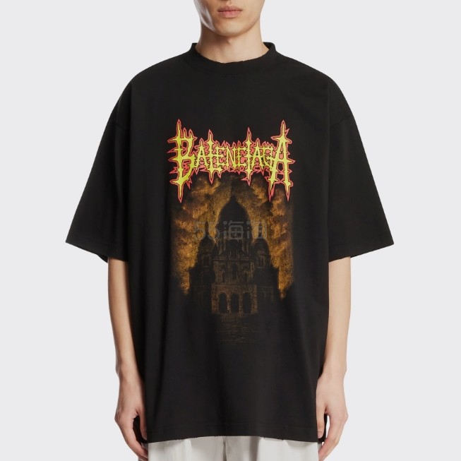 BALENCIAGA 巴黎世家logo印花T恤