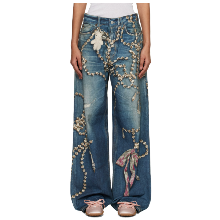 Acne Studios 蓝色 Trompe-L'Oeil 1981 牛仔裤