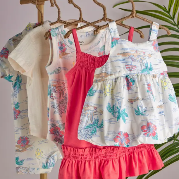 Carter's： 精选基础款童装促销  包臀衫、连体衣、卫衣