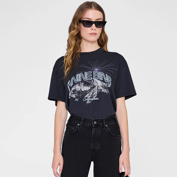 Anine Bing Logo 印花短袖