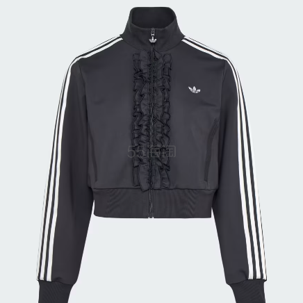凑单价！adidas 荷叶边拉链外套 欧阳娜娜同款