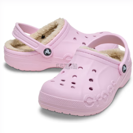 Crocs Baya 毛绒洞洞鞋