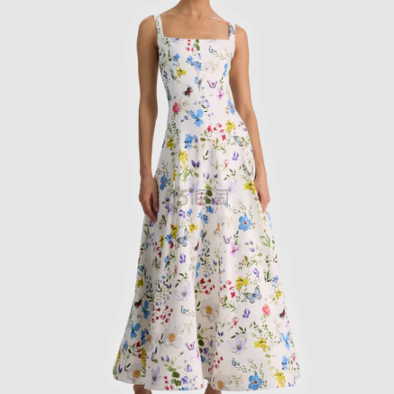 港星陈滢同款！Alice and Olivia Polly 印花裙