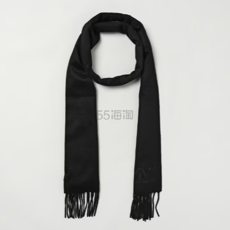 MAX MARA 徽标黑色围巾