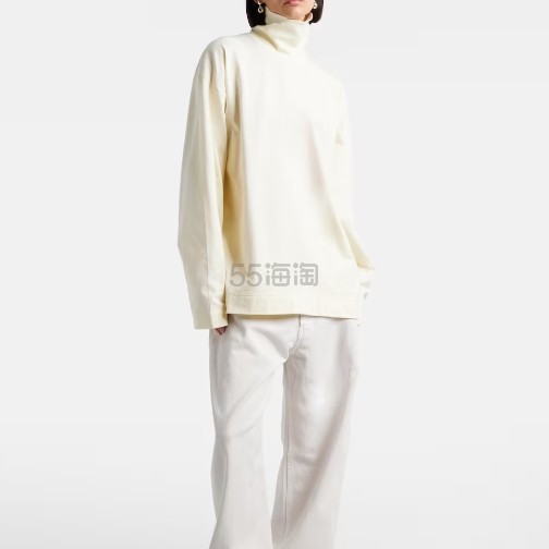 PHOEBE PHILO 棉质平纹针织高领上衣