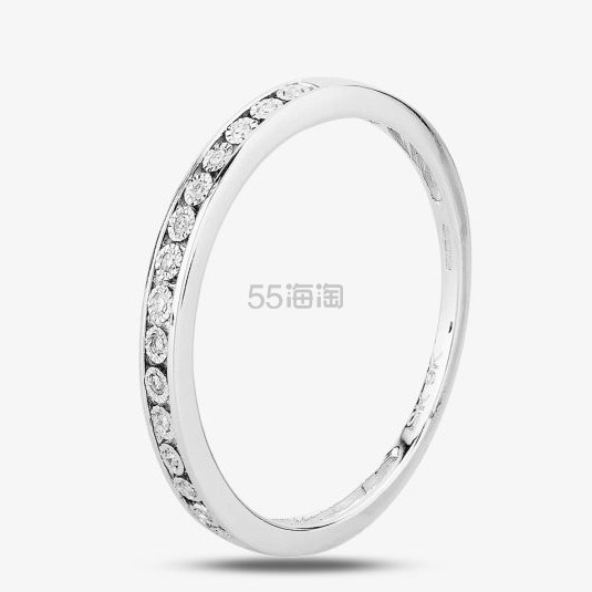 T.H.Baker 9K白金 0.05克拉钻石半永恒戒指
