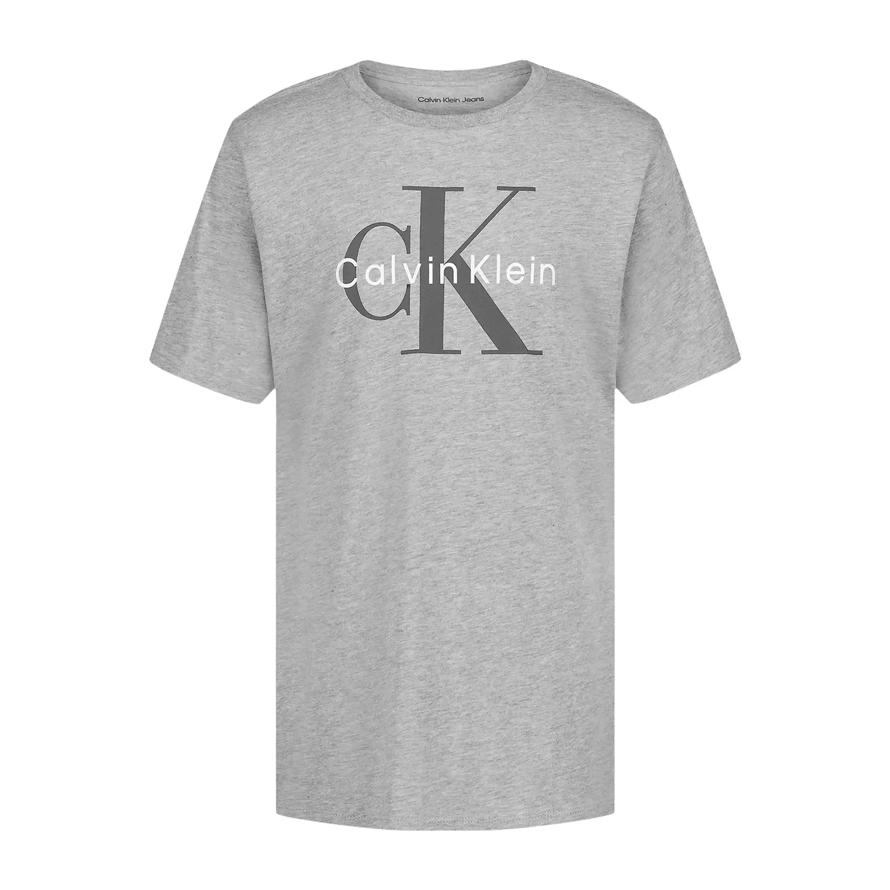 满$125享额外8折 Calvin Klein 大童款徽标灰色T恤 码全