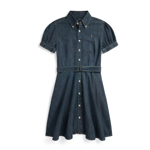 Polo Ralph Lauren 拉夫劳伦大童款牛仔衬衫连衣裙