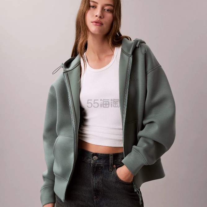 Calvin Klein 拉链连帽外套