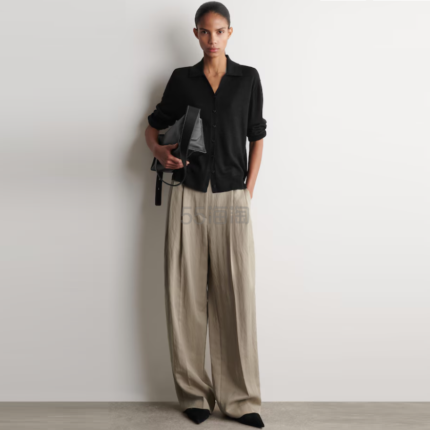 COS 宽松垂坠阔腿裤