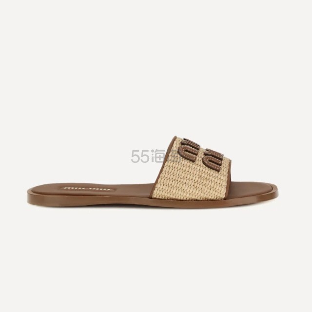 MIU MIU Raffia 凉拖