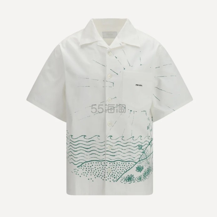 PRADA 普拉达 Oversized 印花衬衫