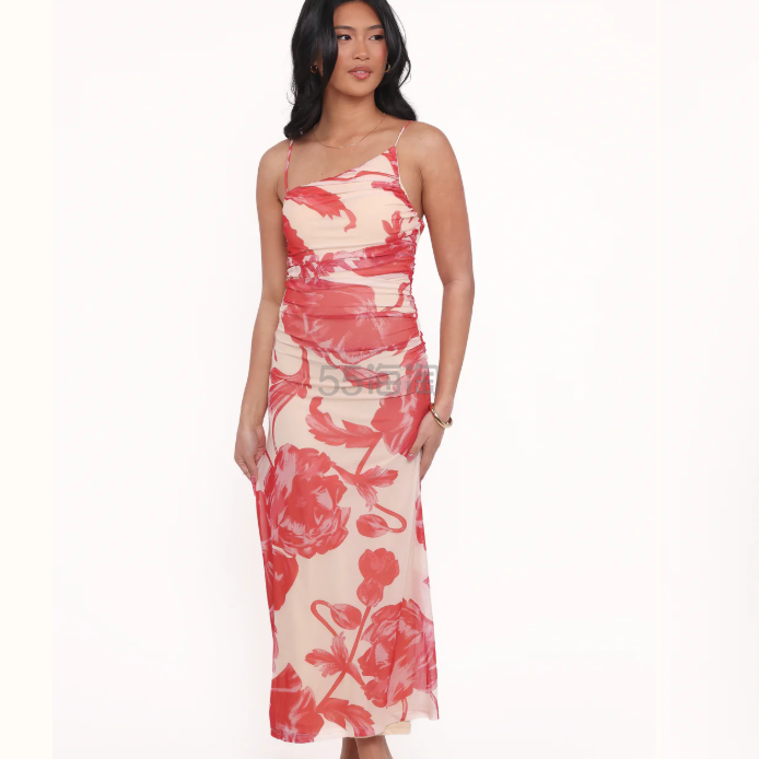 Petal & Pup Jasmine 红色印花吊带裙