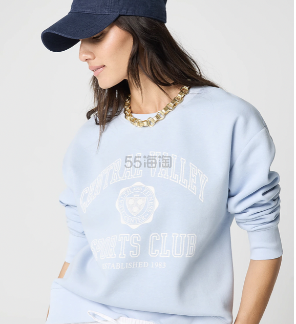 J.CREW 天蓝色卫衣