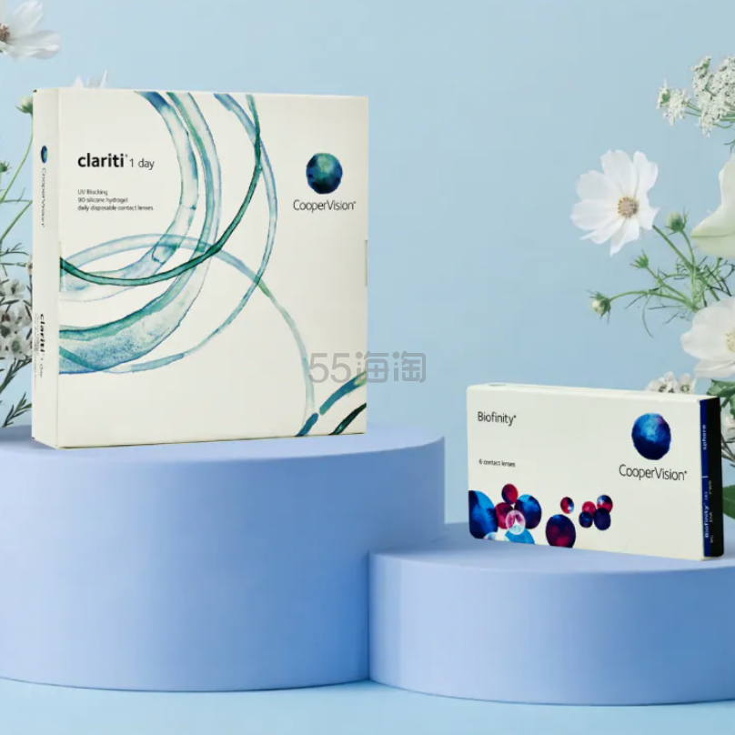 ContactsDirect：精选 MyDay, Biofinity & Clariti 隐形眼镜8折 + 免运费