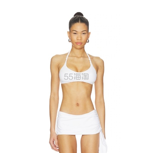 Frankies Bikinis Hanna 白色比基尼上衣 Jennie同款