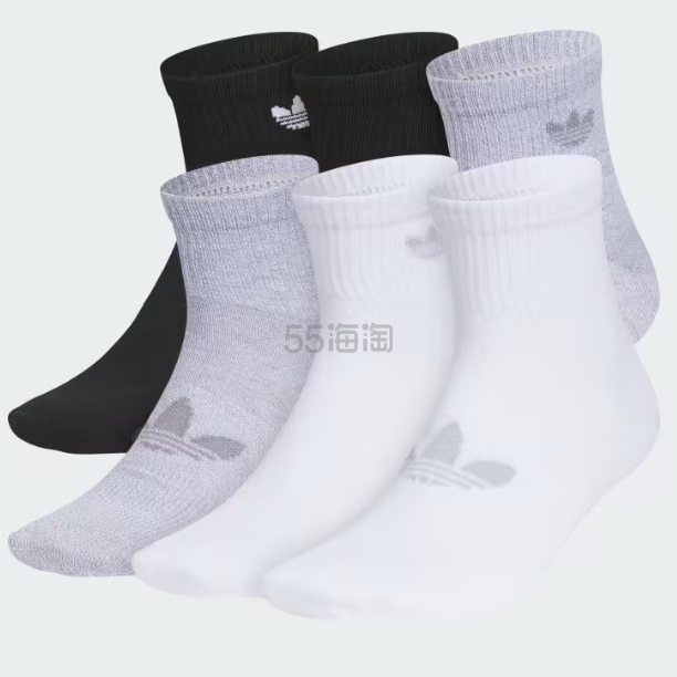 adidas 阿迪达斯 6双装 运动袜