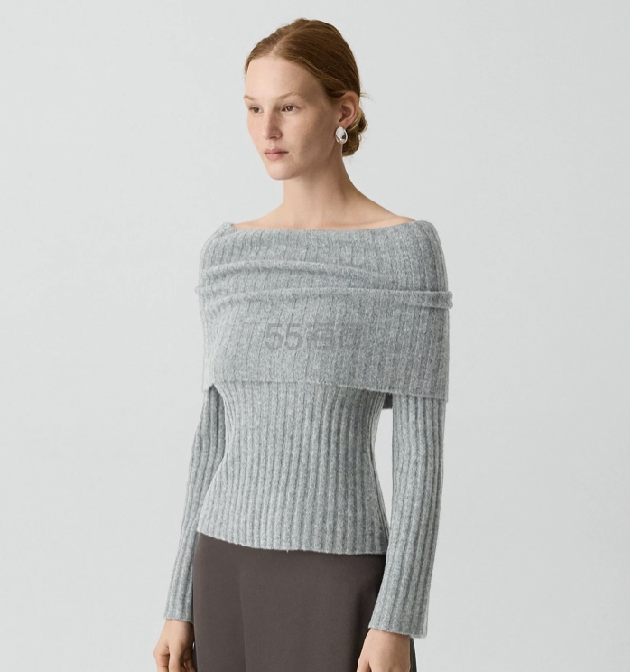 Theory 露肩羊毛衫