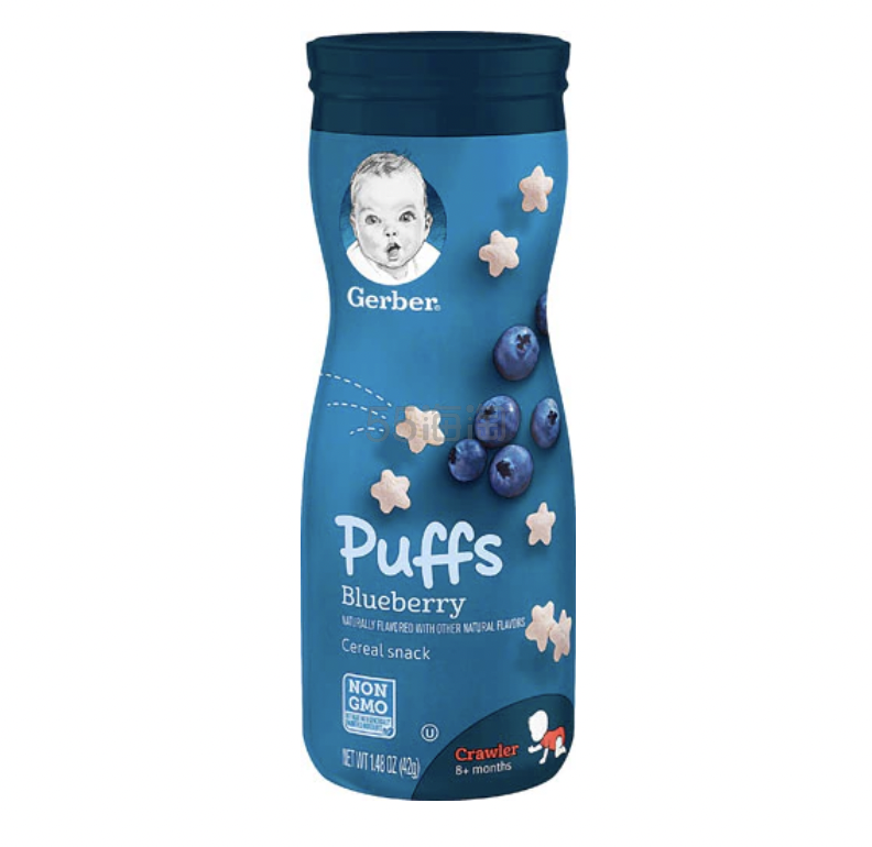 Gerber 嘉宝 蓝莓麦片泡芙 42g