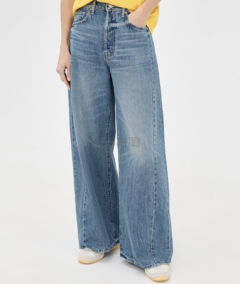 MOTHER Lil Pipe Dream 阔腿牛仔裤