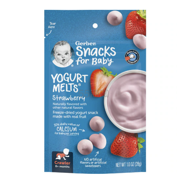 Gerber 草莓酸奶溶豆 28g