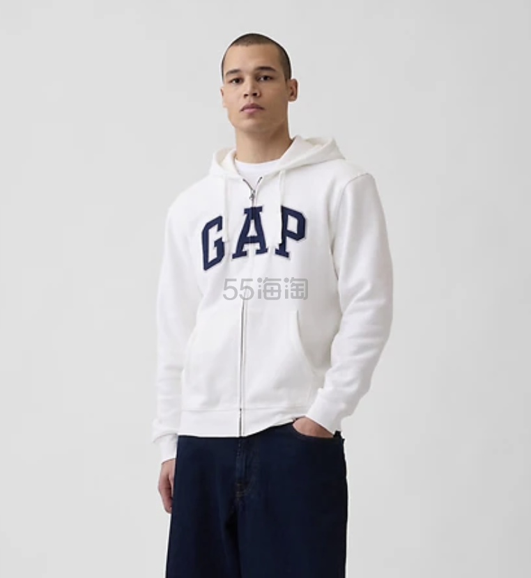 Gap  VintageSoft 拉链帽衫 成毅同款