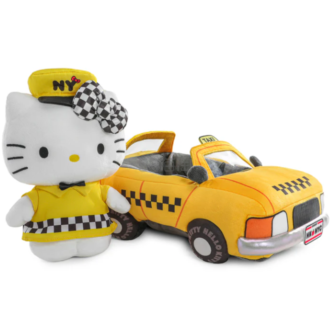 Hello Kitty 纽约的士版毛绒玩具