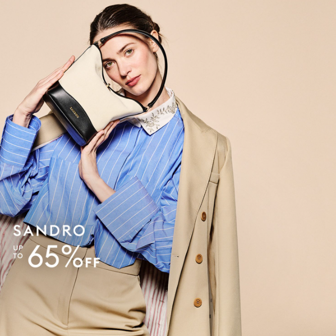 THE OUTNET 港站：Sandro 法式浪漫专场上新 封面帆布单肩包HK$1263