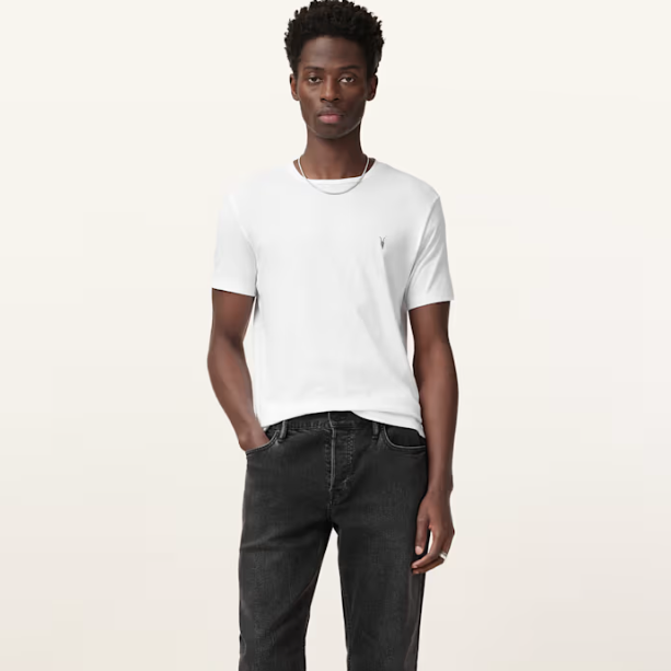 AllSaints TONIC 圆领修身公羊头印花T恤