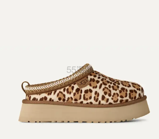 UGG Tazz Plains 豹纹拖鞋