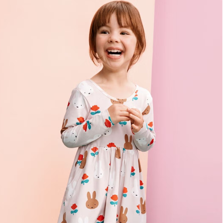 Hanna Andersson：Miffy 米菲系列童装上新 经典T恤$15 带口袋连衣裙$22