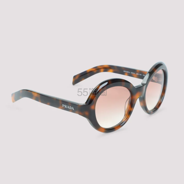 Prada 普拉达棕色墨镜 粉色渐变镜片