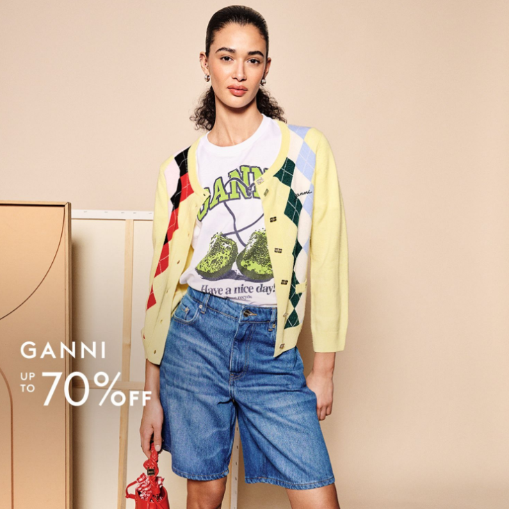THE OUTNET 港站：GANNI 北欧轻奢款鞋服上新 印花T恤HK$413