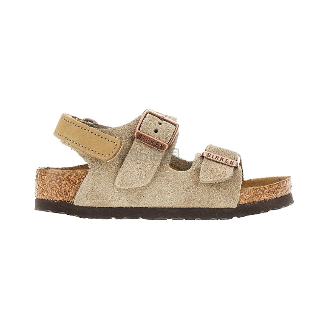 清仓断码！Birkenstock 勃肯 Milano 麂皮 带后跟凉鞋