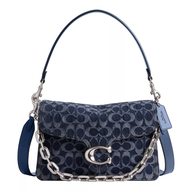 限时好价！COACH 蔻驰 Chain Tabby 丹宁斜挎包