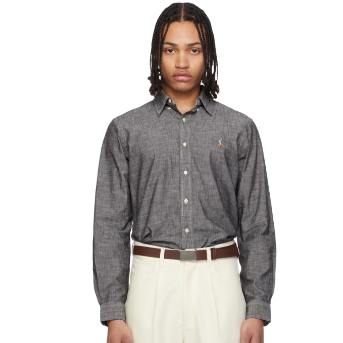 Polo Ralph Lauren 灰色小马衬衫